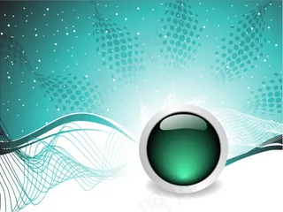 水晶球与动感背景,背景元素