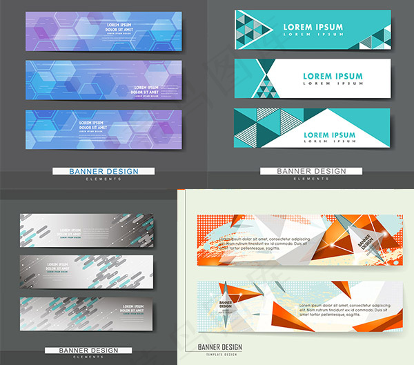 抽象BANNERSeps,ai矢量模版下载