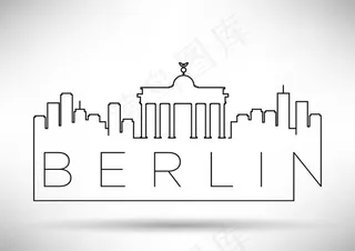 伯尔尼线条剪影