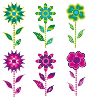 花朵形态矢量 花朵形态矢量