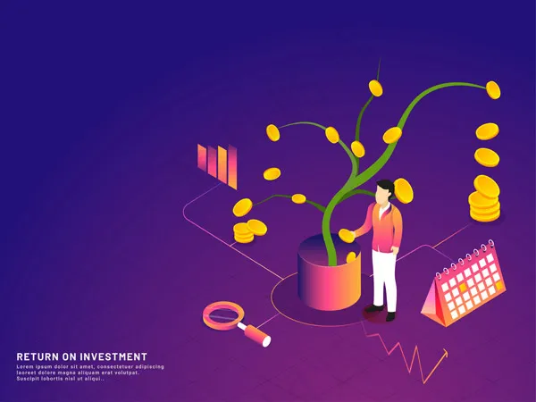 投资回报概念eps,ai矢量模版下载