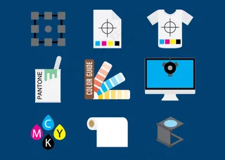 印刷相关图标,免抠元素