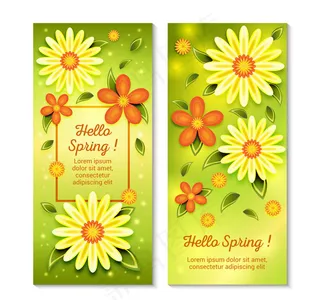 春季花朵banner