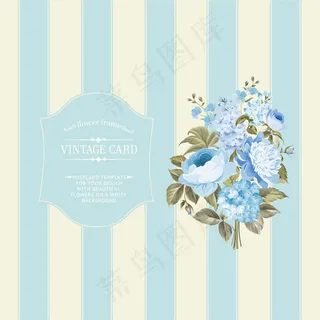 花朵边框请柬贺卡