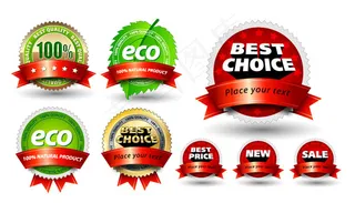 精美的徽章图标