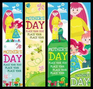 母亲节卡通插画