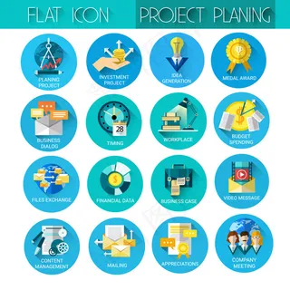 项目规划业务图标,免抠元素