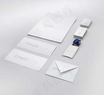 空白工作证样机