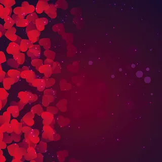 红色心形背景