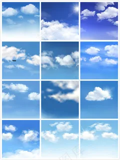 美丽的白色云朵