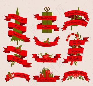 圣诞节条幅矢量