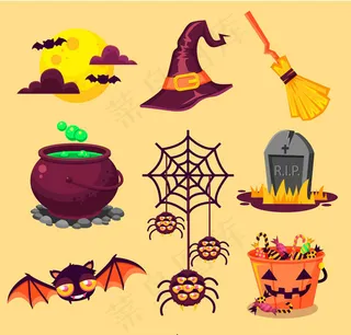 万圣节元素