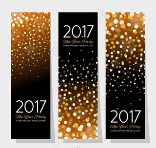 新年横幅矢量