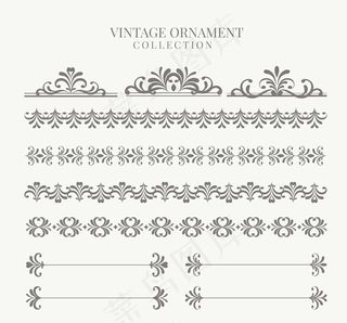 复古花纹花边