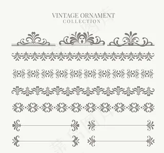 复古花纹花边