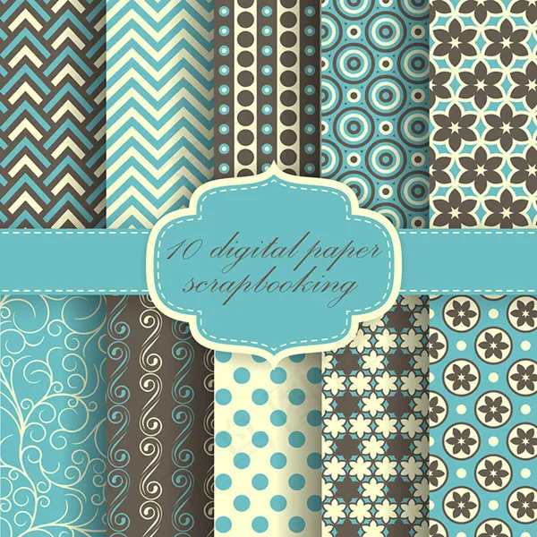 植物花纹背景eps,ai矢量模版下载