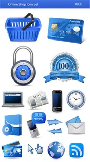 在线购物图标,免抠元素