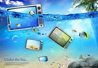 海洋数码科技,背景元素