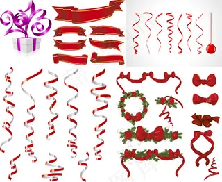 圣诞节装饰丝带