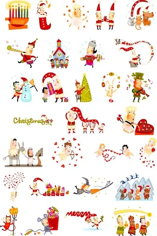 圣诞元素矢量
