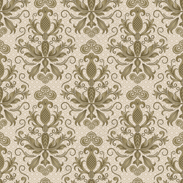 欧式花纹无缝背景