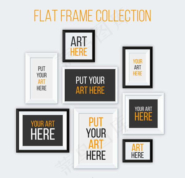 扁平化相框设计