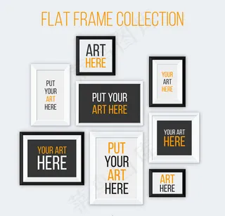 扁平化相框设计