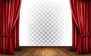 红色窗帘舞台背景