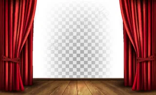 红色窗帘舞台背景
