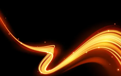 金色闪耀光效线条