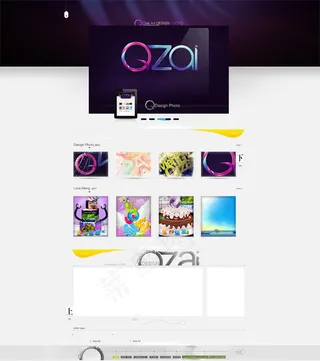 简约大气网站模板