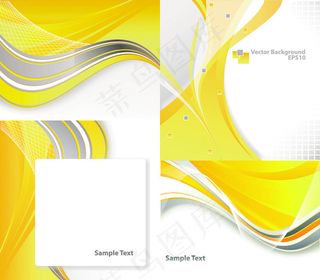 黄色线条文本框