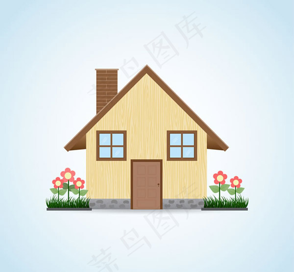 卡通房屋矢量