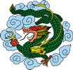 矢量彩色龙纹ai矢量模版下载