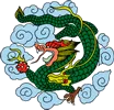 矢量彩色龙纹ai矢量模版下载