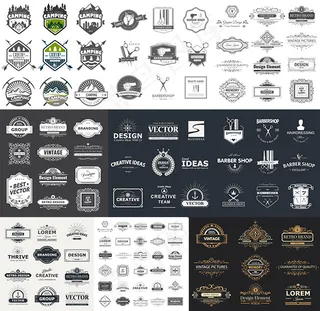 欧式花纹标签,免抠元素