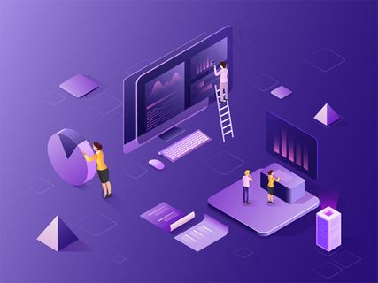 等距计算机插画