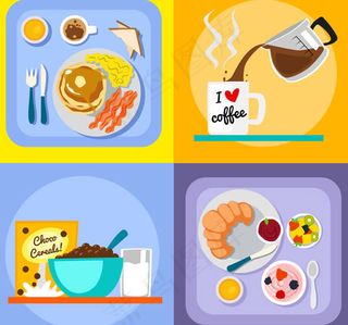 早餐设计矢量