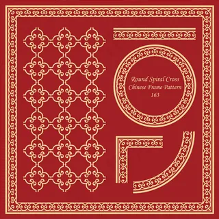 中国风花纹边框