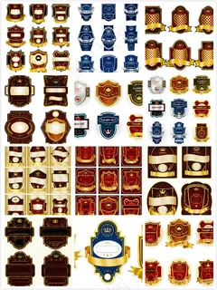 品质标签矢量,免抠元素