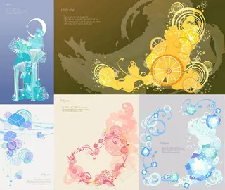 花纹钻石与墨迹