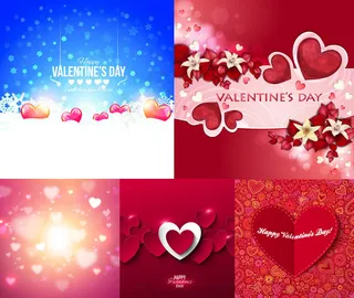 情人节花朵心形