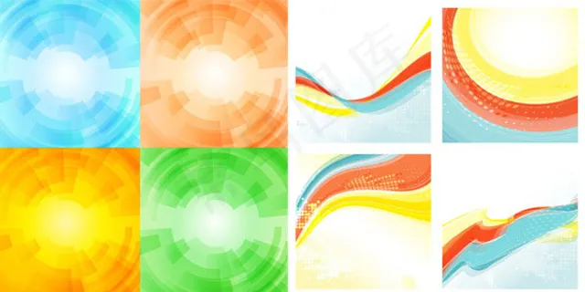 动感潮流背景,背景元素