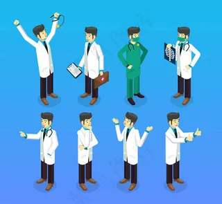 8款立体男医生