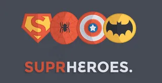 超级英雄图标,免抠元素