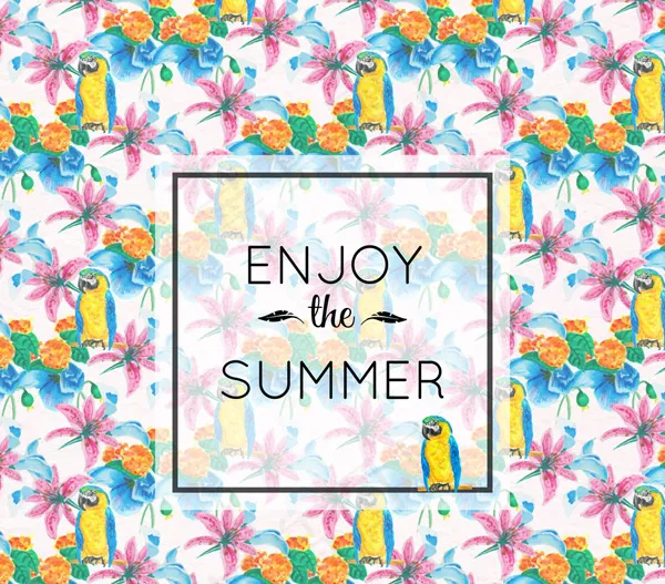 鹦鹉无缝背景ai矢量模版下载