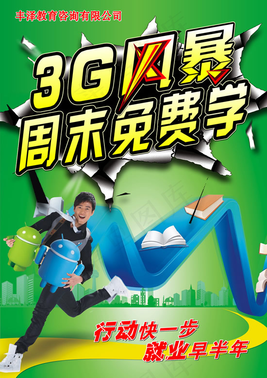 教育机构海报psd模版下载