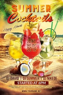 夏季酒吧派对海报