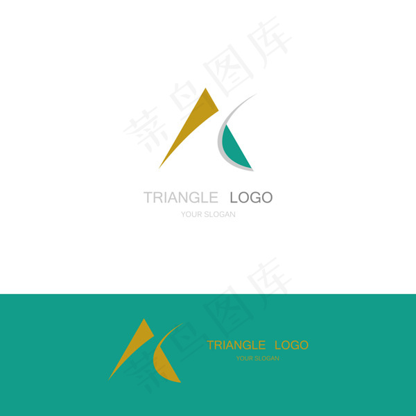 抽象简约标志,背景元素