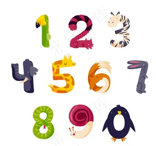 10款创意动物数字